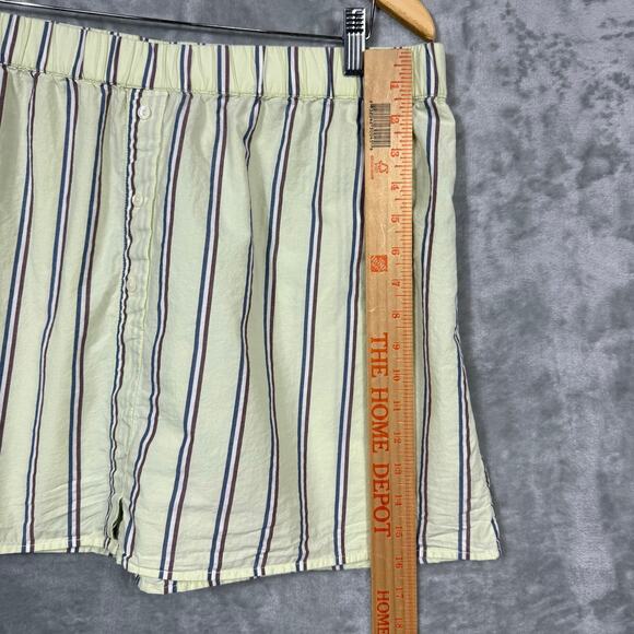 Anthropologie Strapless Crop Boxer Top and Skirt Set XL Green Striped Beachy - Picture 14 of 16